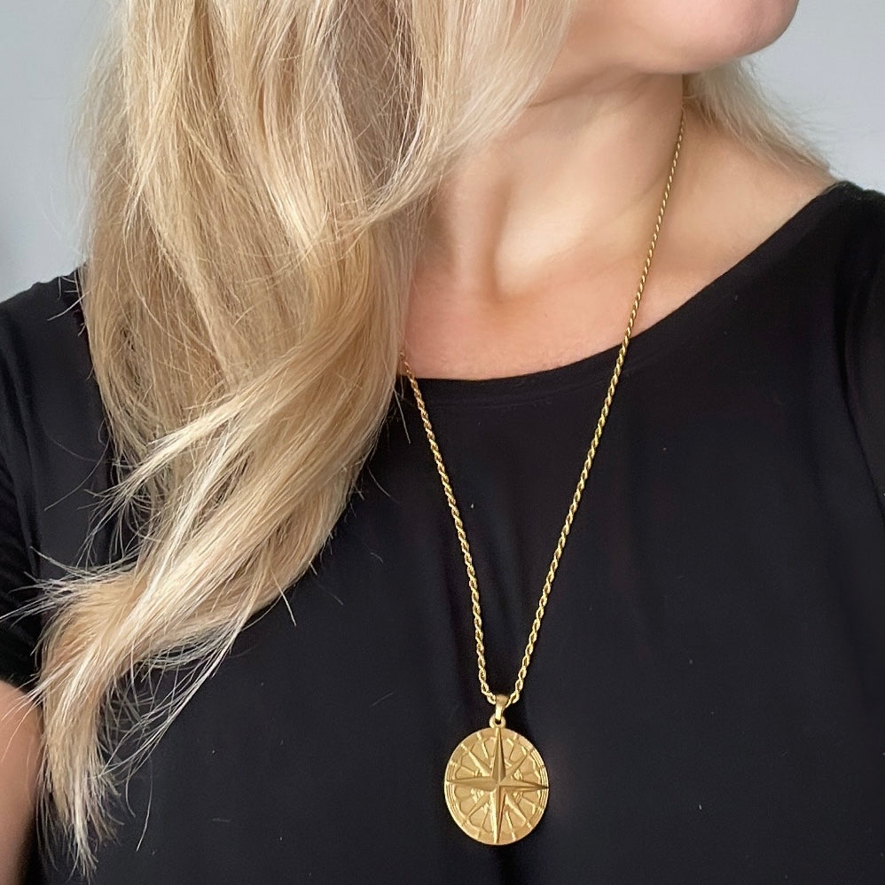 Collier « I am enough » or ou argent en acier inox