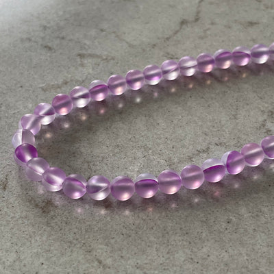 Purple synthetic moonstone rope 6 or 8 mm