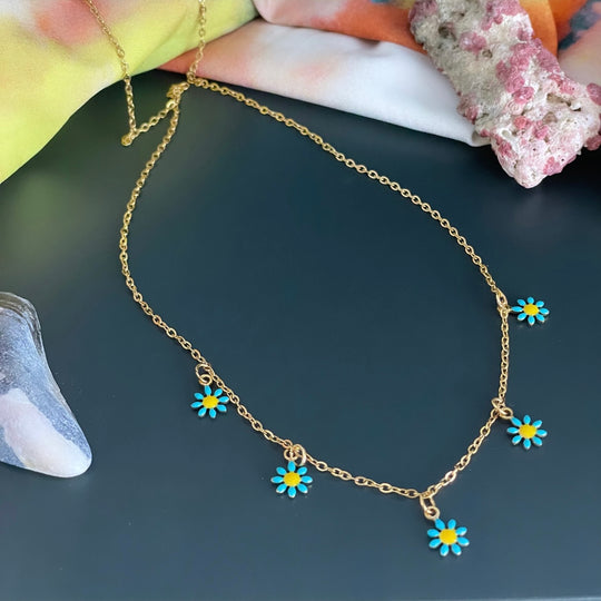 Collier Daisy Turquoise