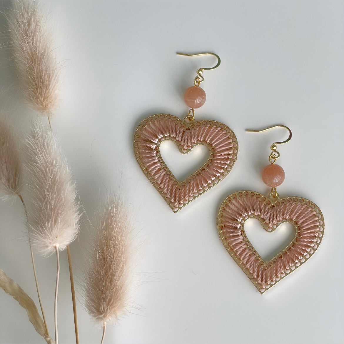 Boucles d'oreilles Béguin Champagne Rosé