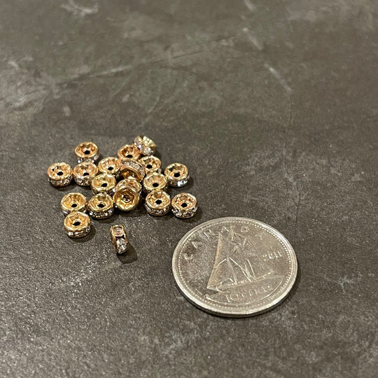 Mini espaceurs brillants RoseGold