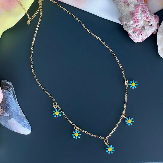 Collier Daisy Turquoise
