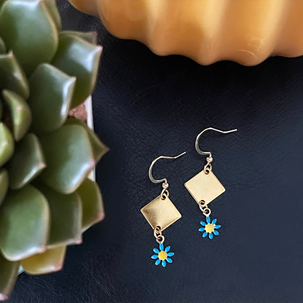 Boucles d'oreilles Daisy Blue