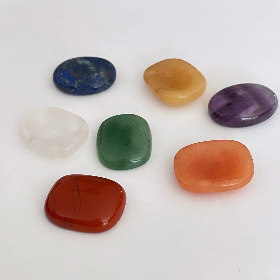 "Worry Stones" 7 chakras (vendues à l'unité)