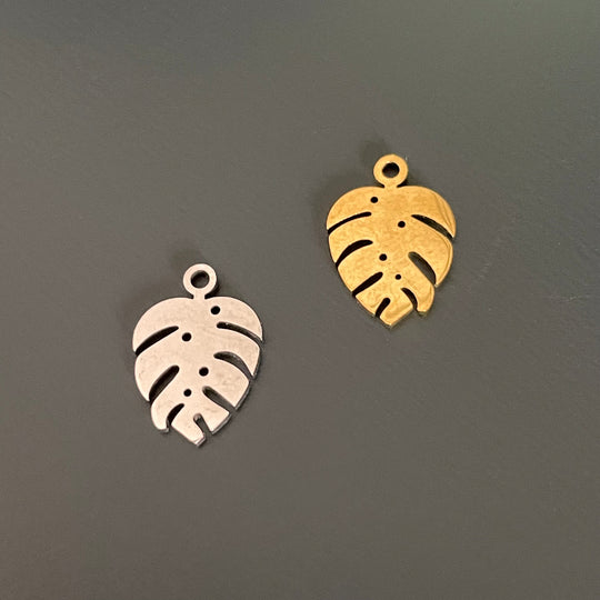 Mini monstera en inox argent ou doré