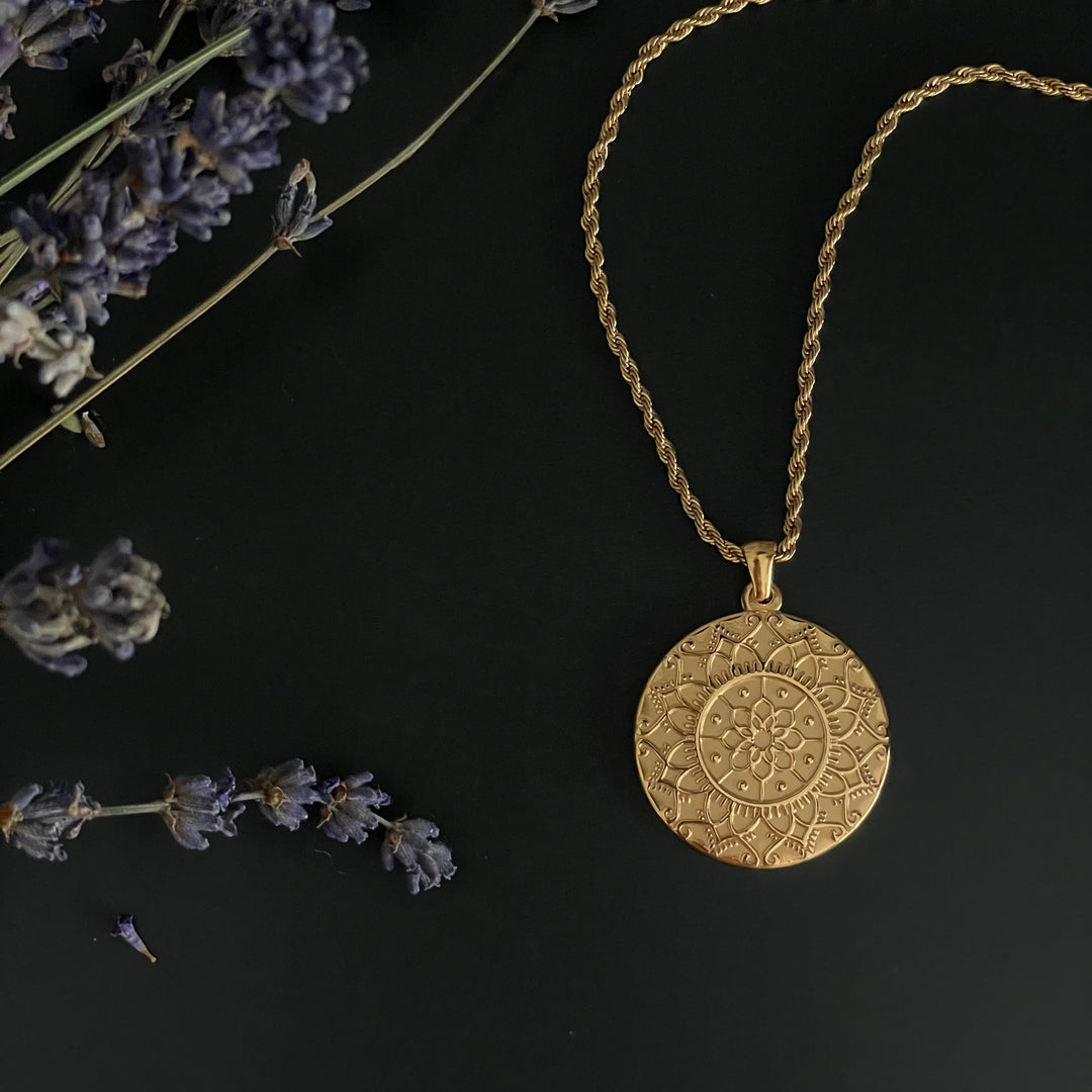 Collier « I am enough » or ou argent en acier inox