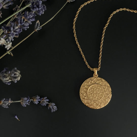 Collier « I am enough » or ou argent en acier inox