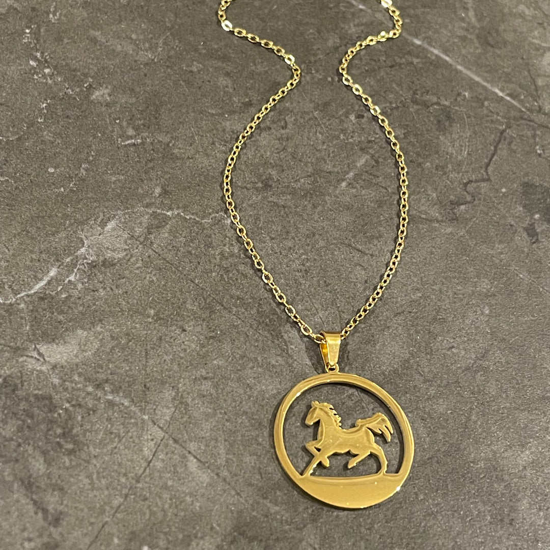 Collier Liliana avec pendentif de cheval