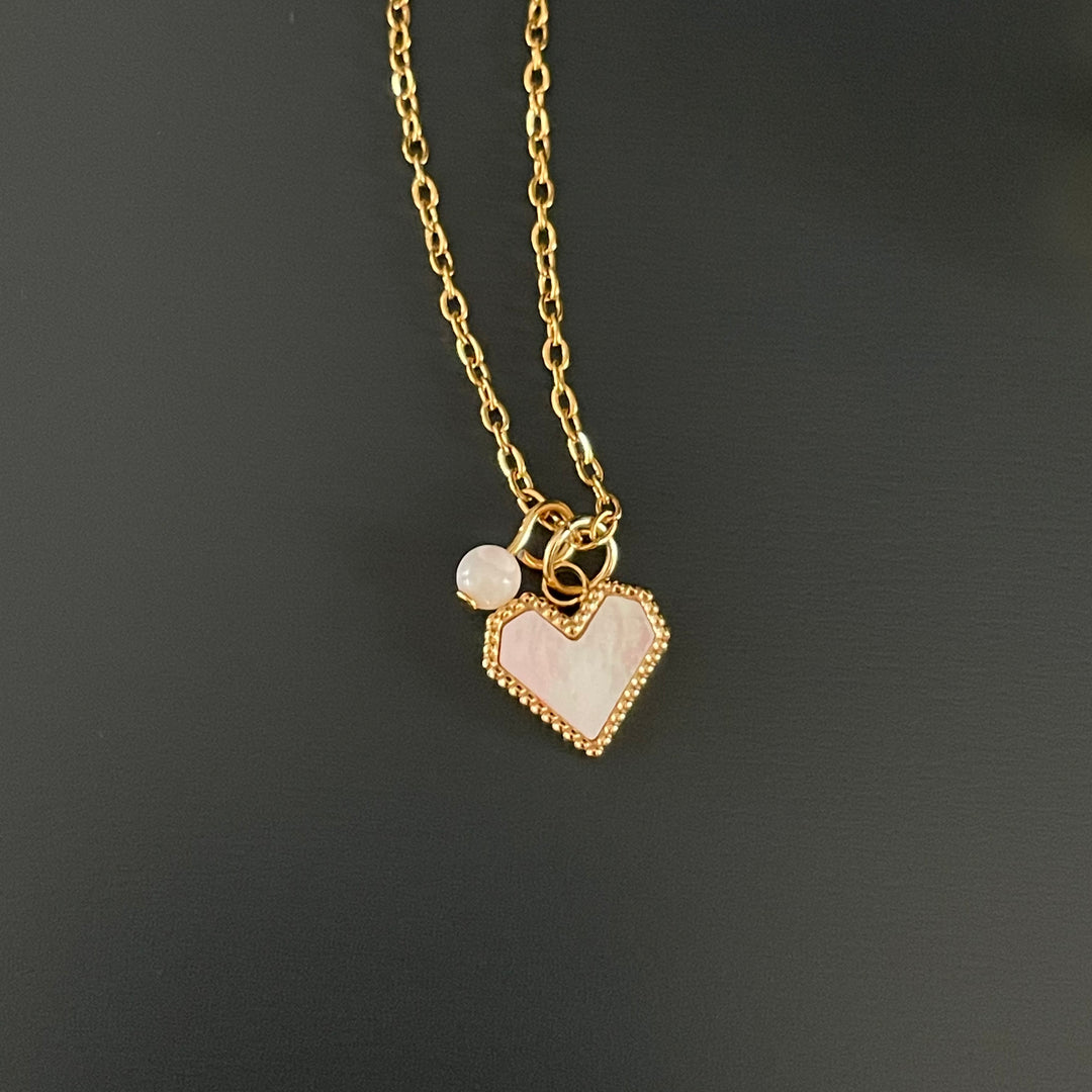 Collier Femina en acier inoxydable or ou argent, au choix
