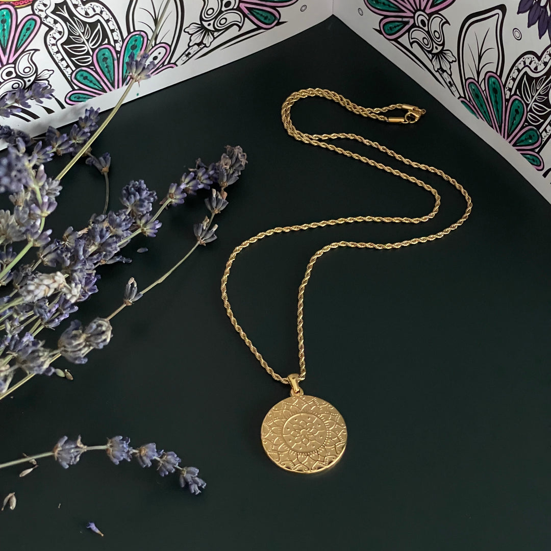 Collier « I am enough » or ou argent en acier inox