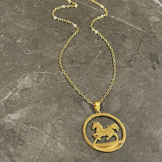 Collier Liliana avec pendentif de cheval