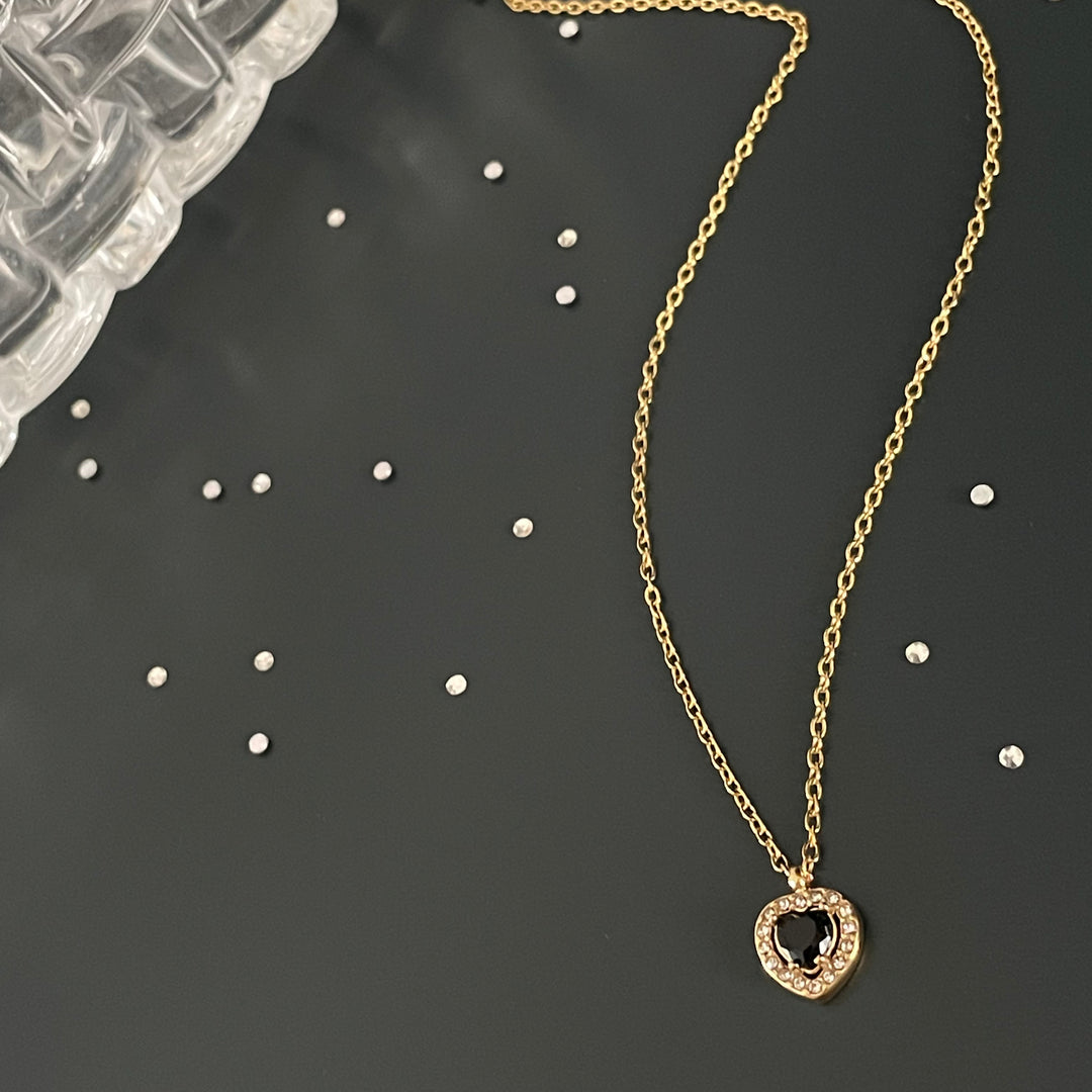 Collier « Te Amo » en acier inoxydable or