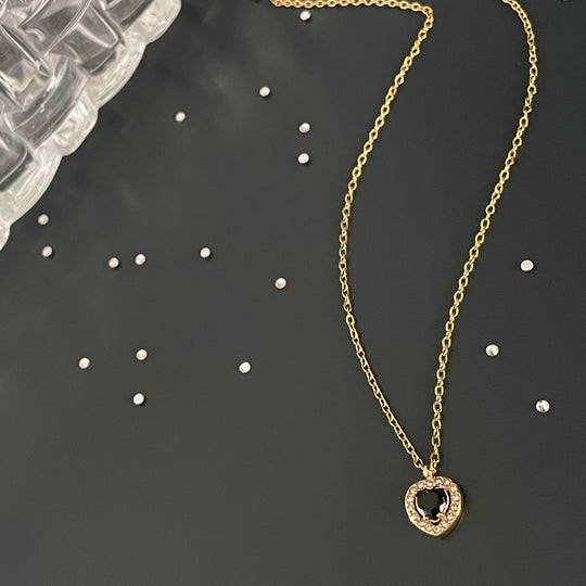 Collier « Te Amo » en acier inoxydable or