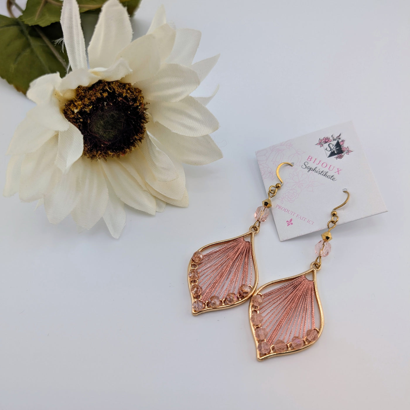 Marianne pink earrings