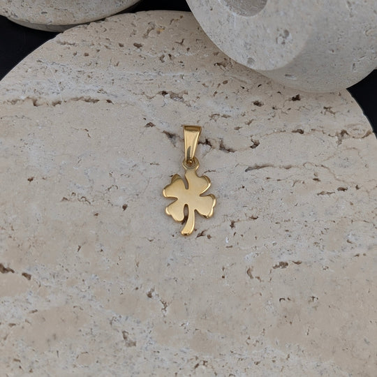 Trèfles à quatre feuilles de couleur or ou argent