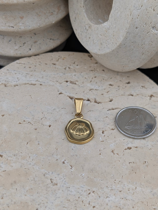 Médaille de sirène couleur or ou argent