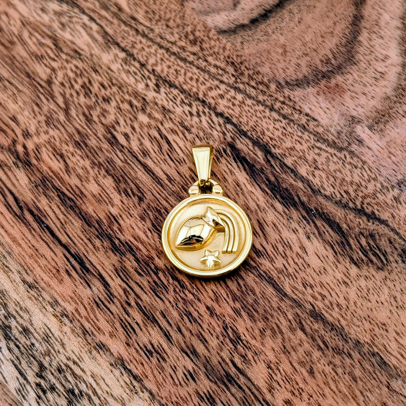 Breloque de signe astrologique et constellation double face