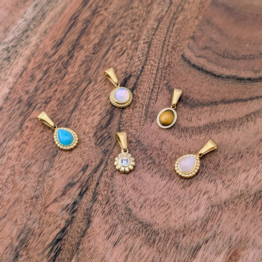 Pendentif fleur de strass