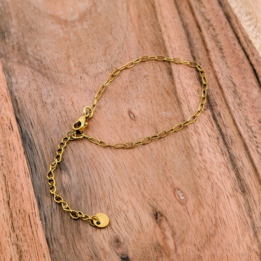 Chaine de bracelet de style discrète doré ou argenté