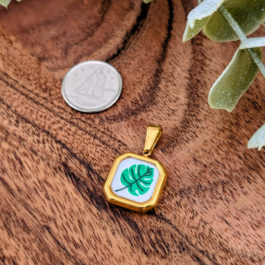 Cadre floral monstera