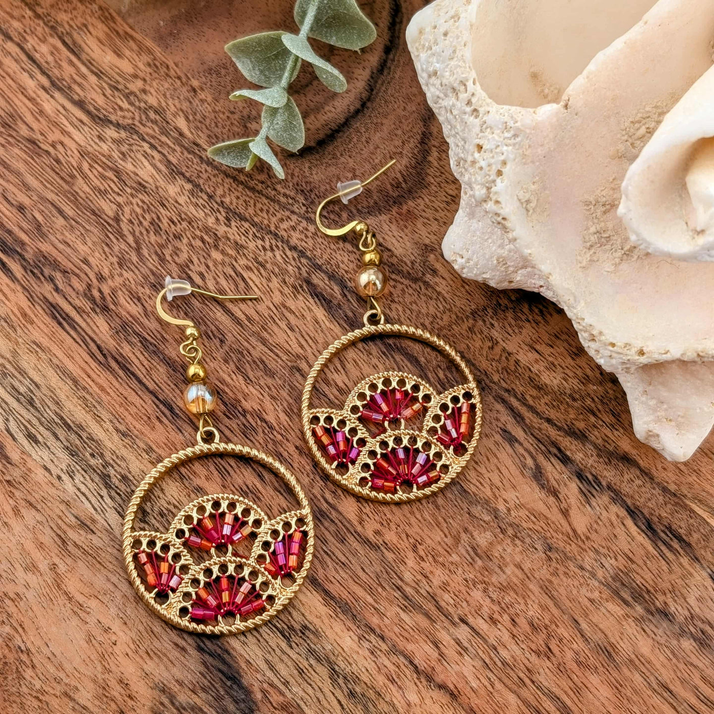 Boucles d'oreilles Sensass Rouge
