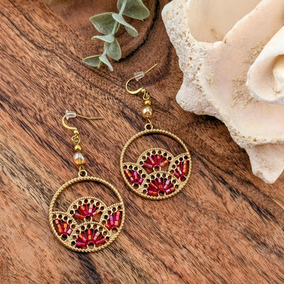 Boucles d'oreilles Sensass Rouge