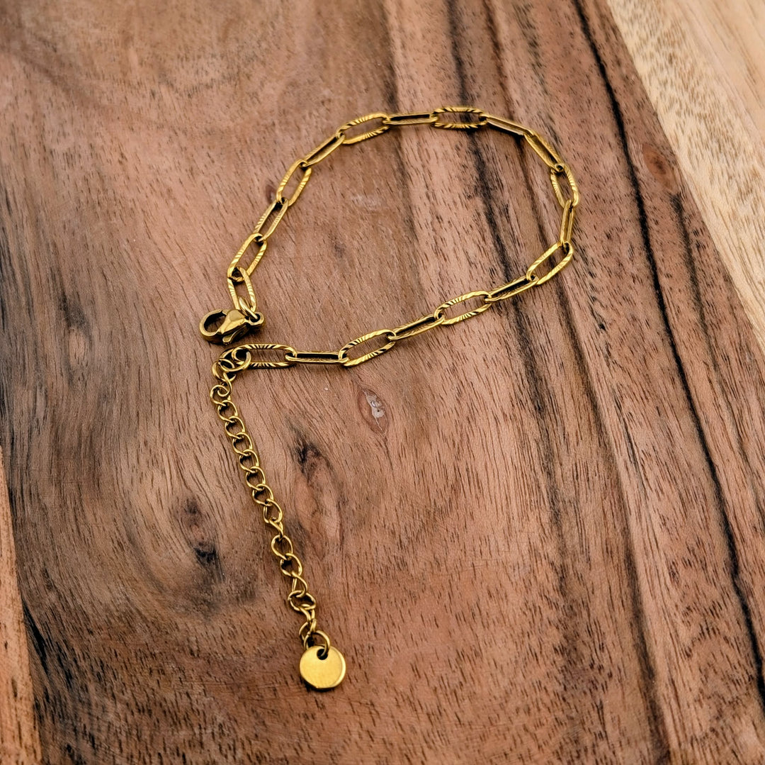 Bracelet de style trombone avec détail brillant