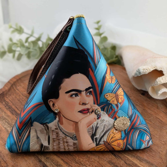 Sac pyramide Chula Frida bleu