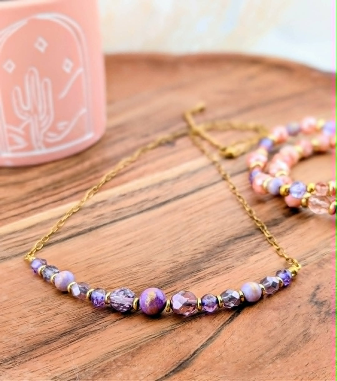 Collier Artsy lilas