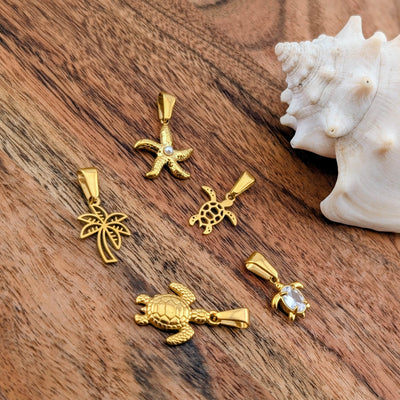 Breloque tortue des fonds marins