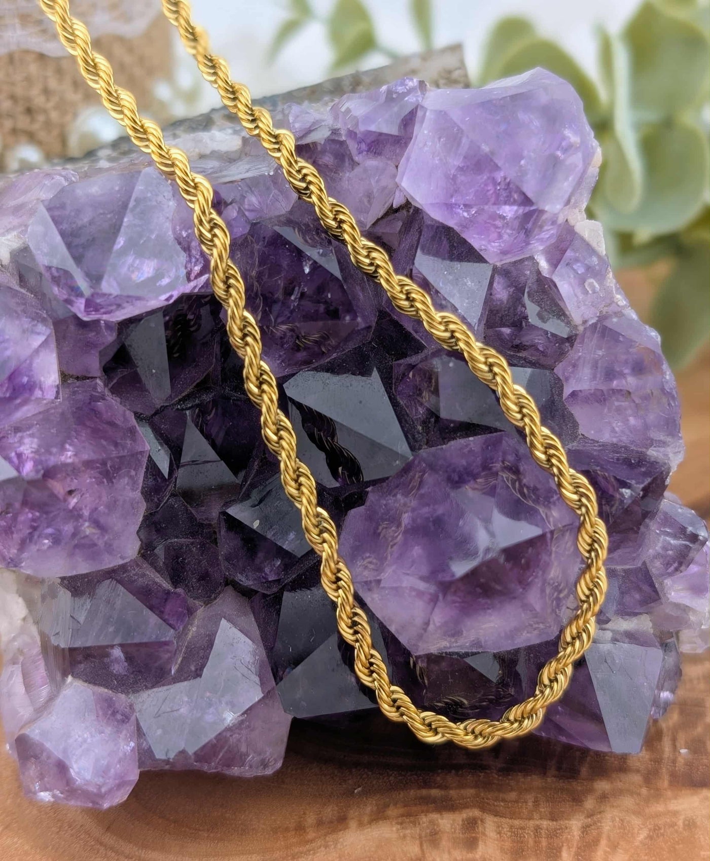 Chaine doré torsadé