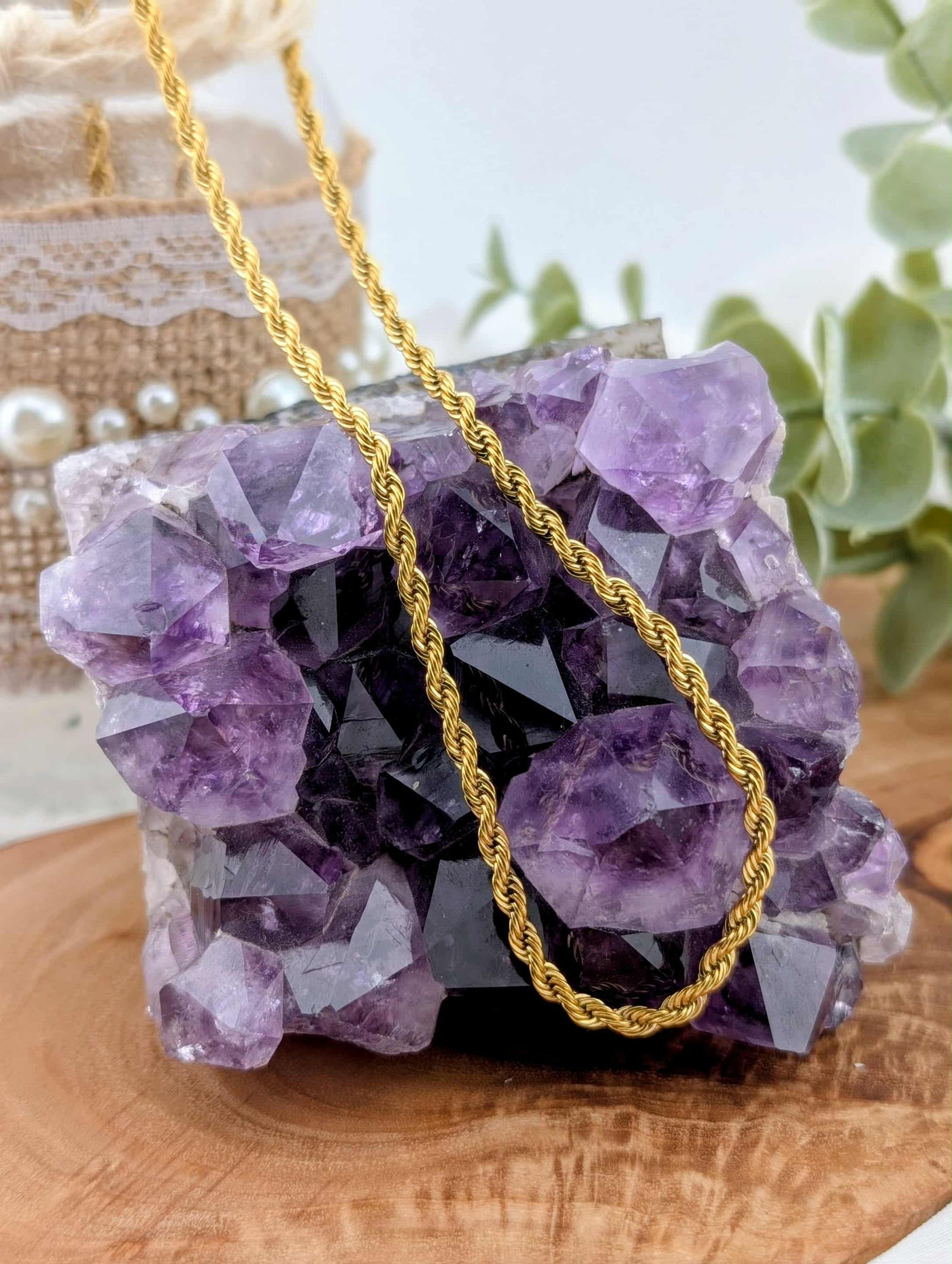 Chaine doré torsadé