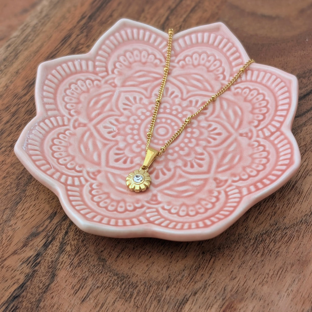 Pendentif fleur de strass
