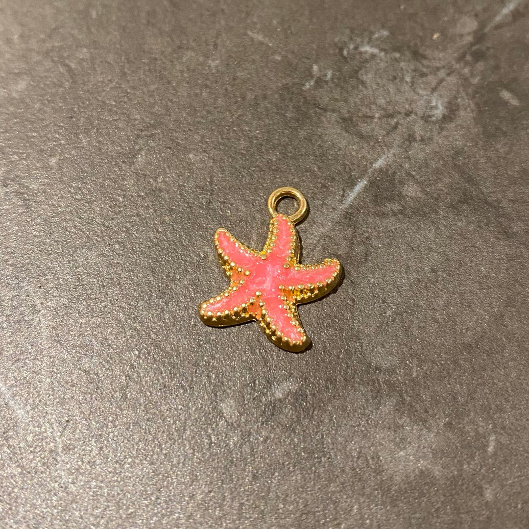 Breloque étoile de mer en alliage couleur au choix