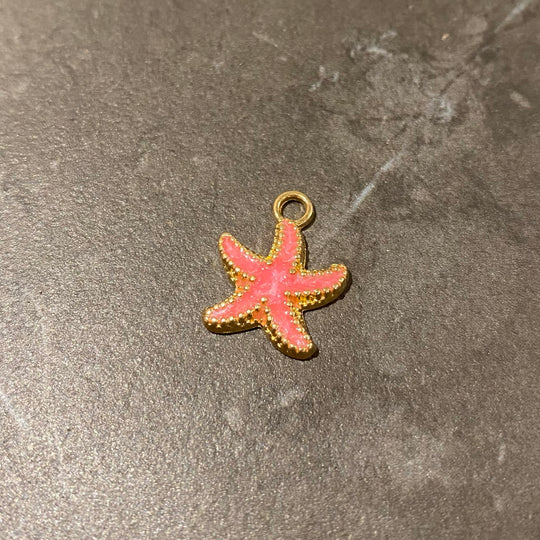Breloque étoile de mer en alliage couleur au choix