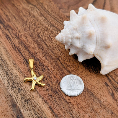 Breloque une perle d'étoile de mer