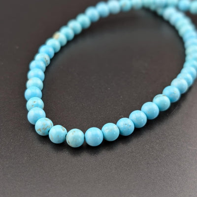 Corde de Turquoise 6 ou 8 mm, matte ou lustrée au choix