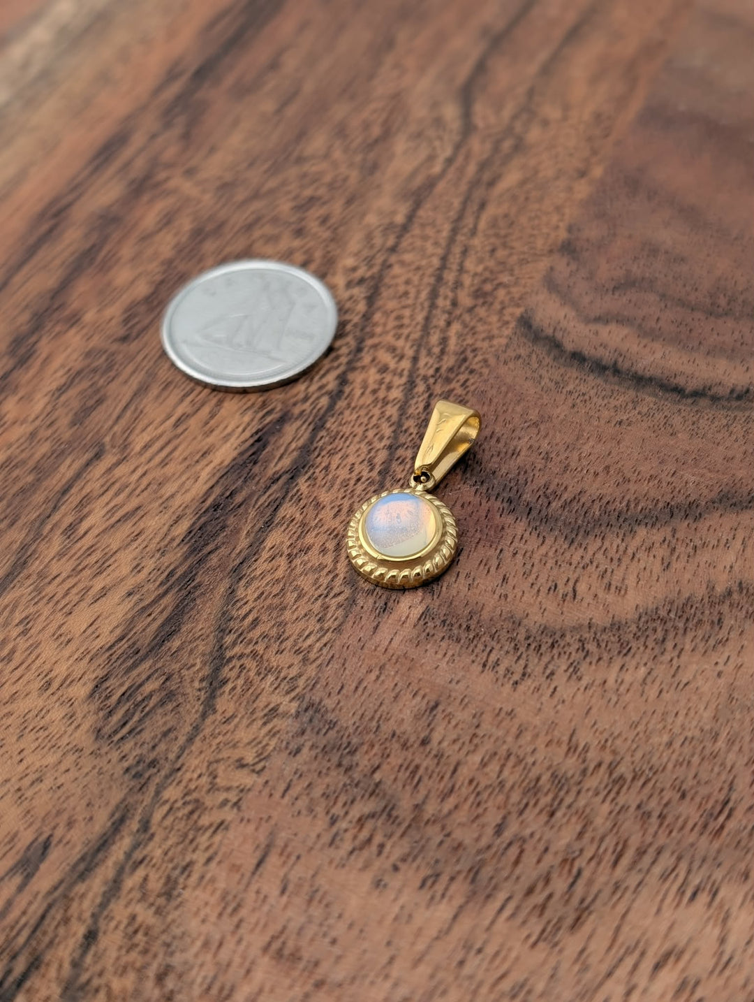 Pendentif opalite rond