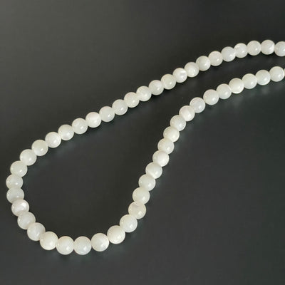 Corde de perle de nacre blanc