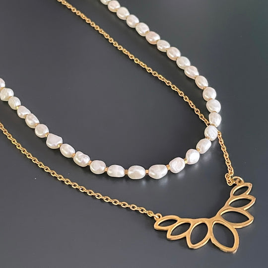 Collier Crown en acier inoxydable or