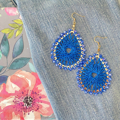 Ohana royal blue earrings