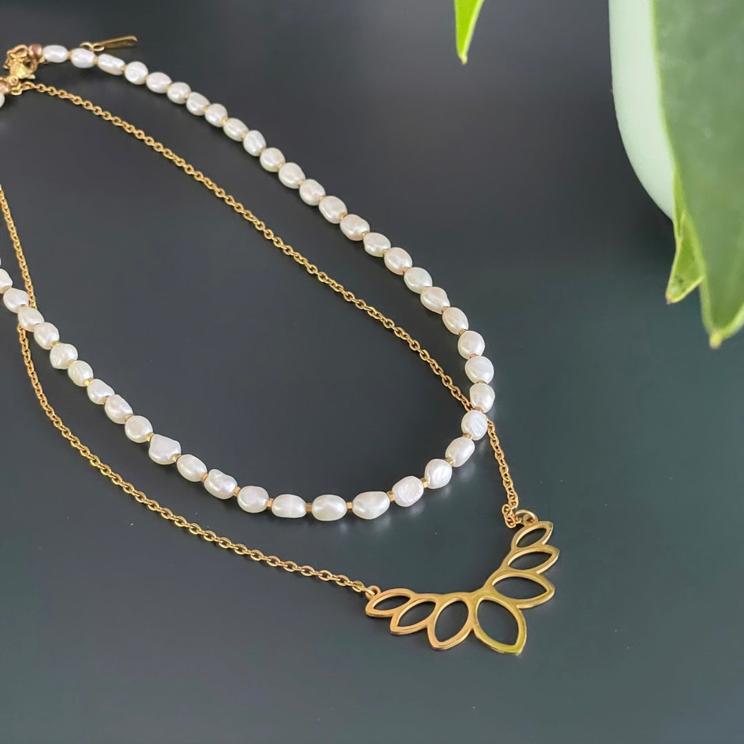 Collier Crown en acier inoxydable or