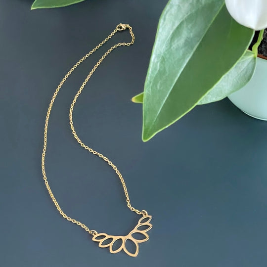 Collier Crown en acier inoxydable or