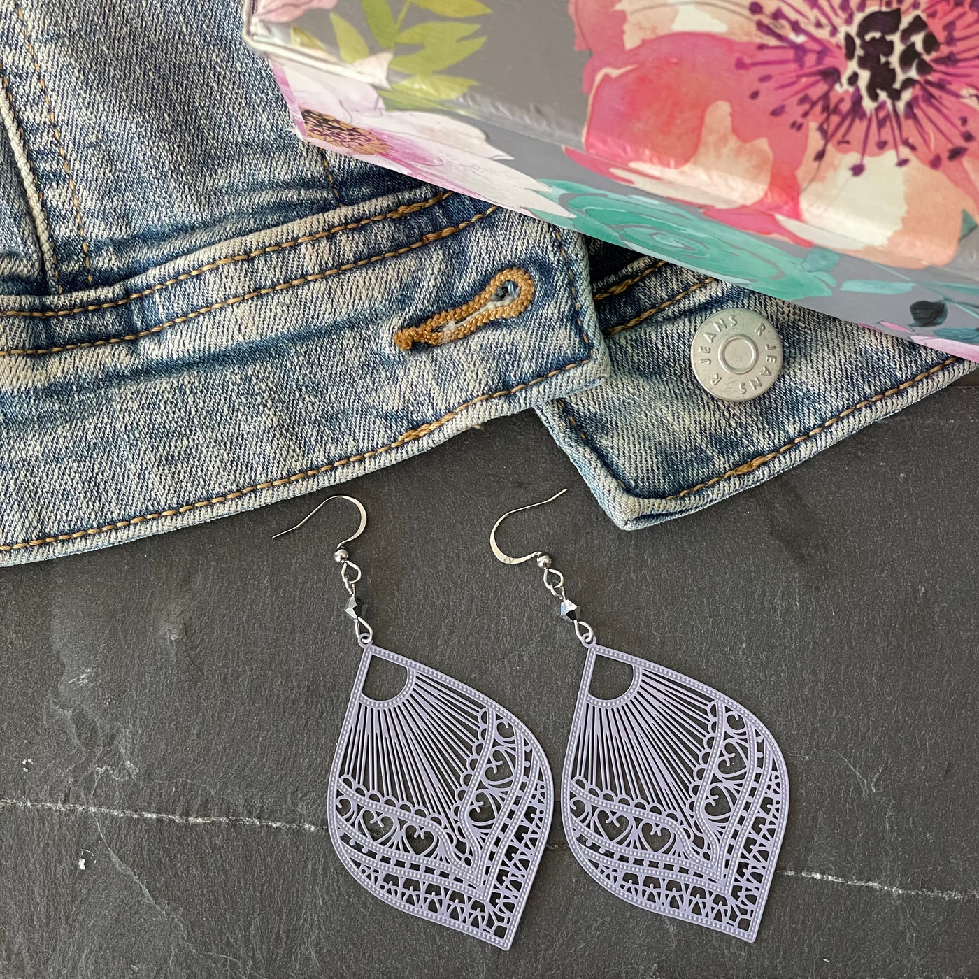 Lilac Flamenco Earrings