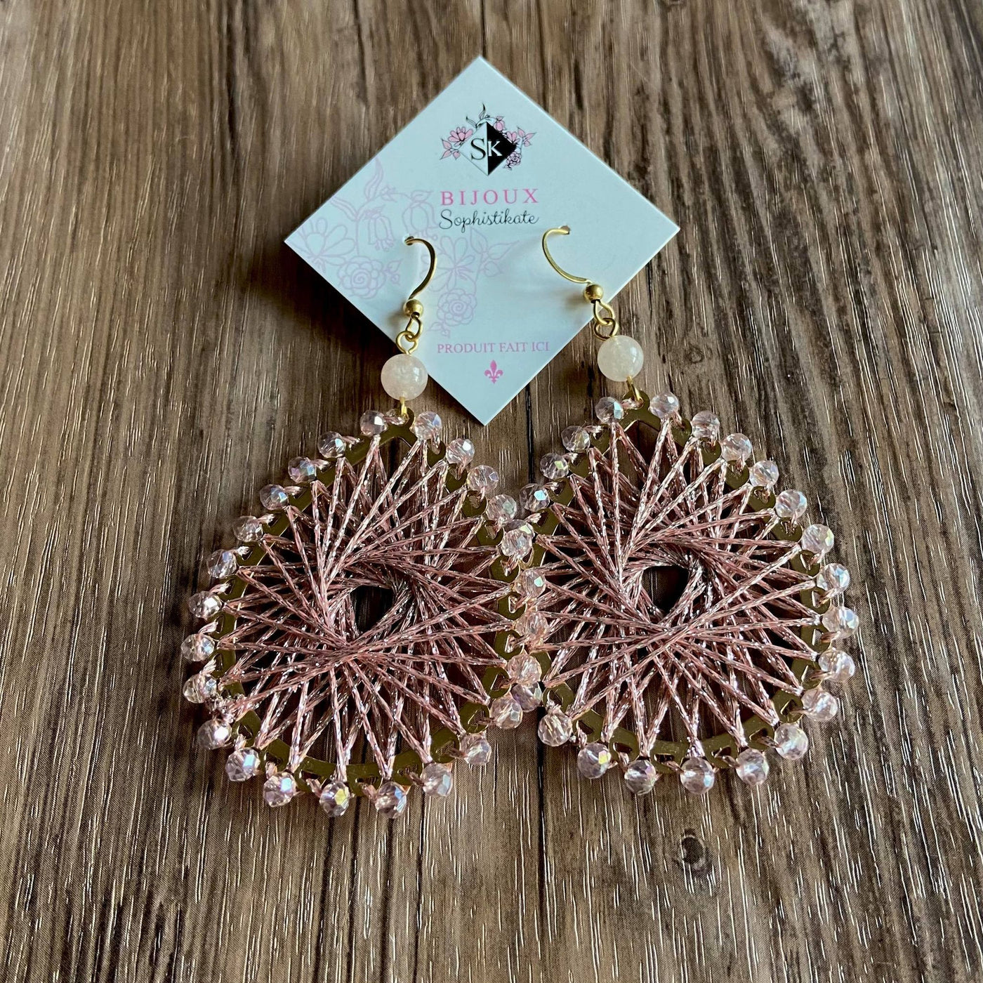Pink Ohana earrings
