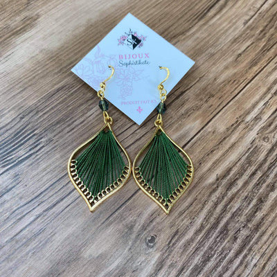 Green Arielle earrings