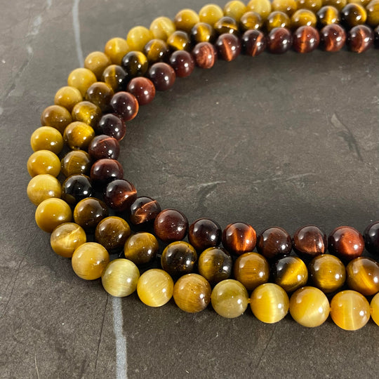 Corde oeil de tigre jaune, brun ou rouge