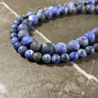 Matte sodalite rope 6 or 8 mm