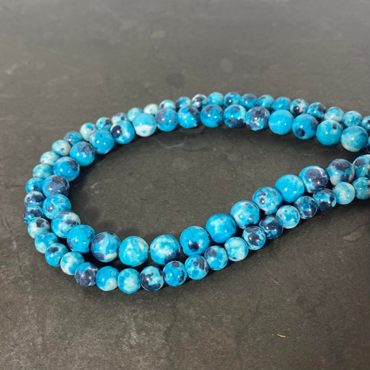 Corde de jaspe teint turquoise