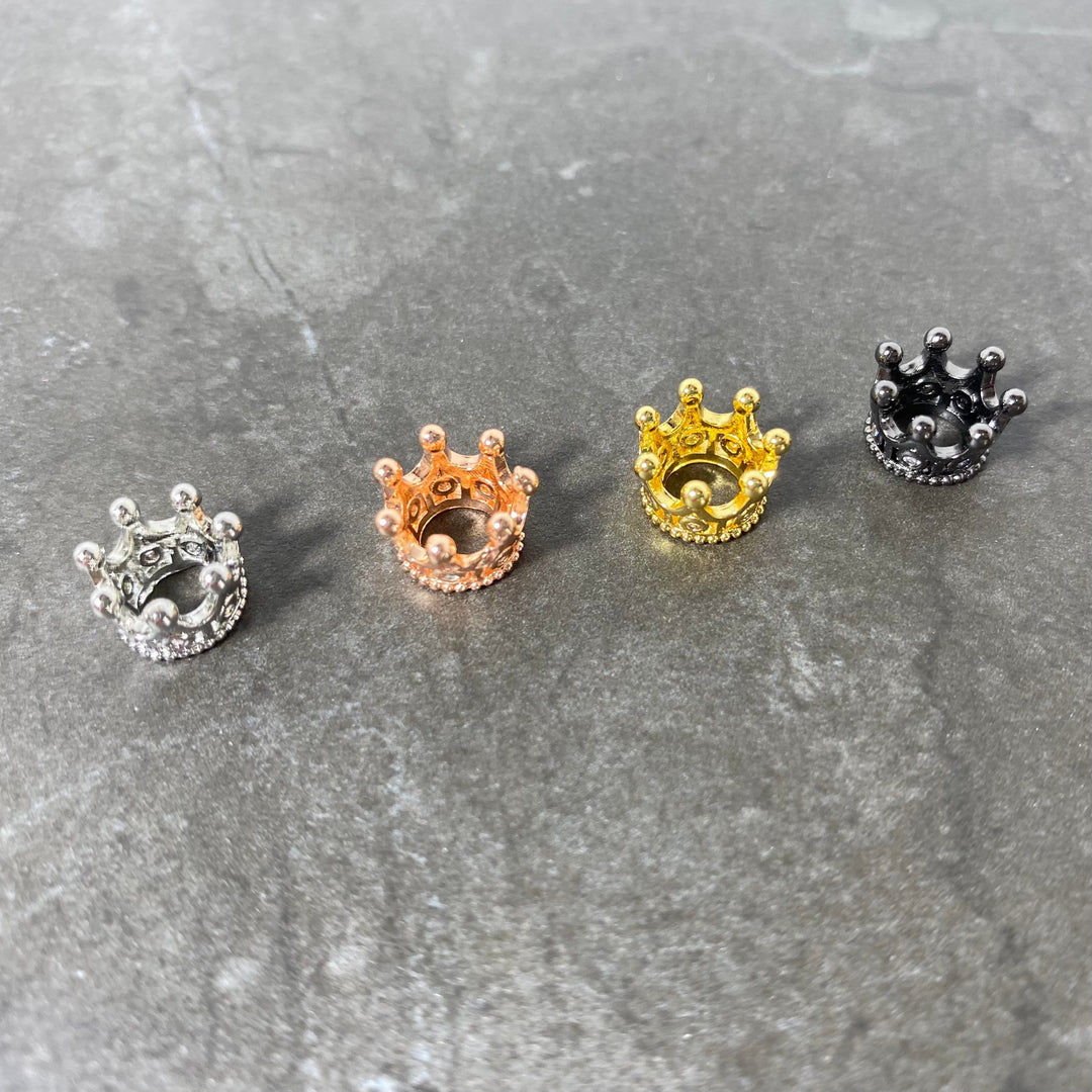 Breloque de petite couronne couleur aux choix